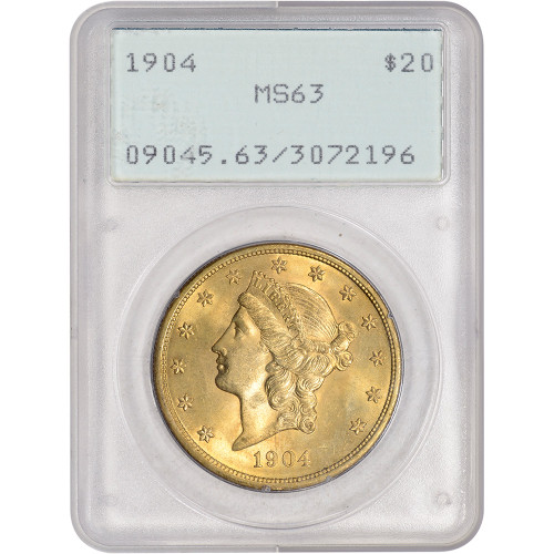 1904 US Gold $20 Liberty Head Double Eagle - PCGS MS63 [USG-E-00042]