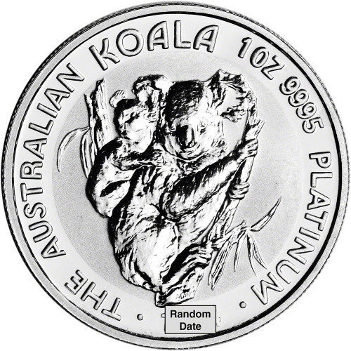 Australia Platinum Koala (1 oz) $100 - BU - Random Date [X-AU-KOA-PT100-BU]