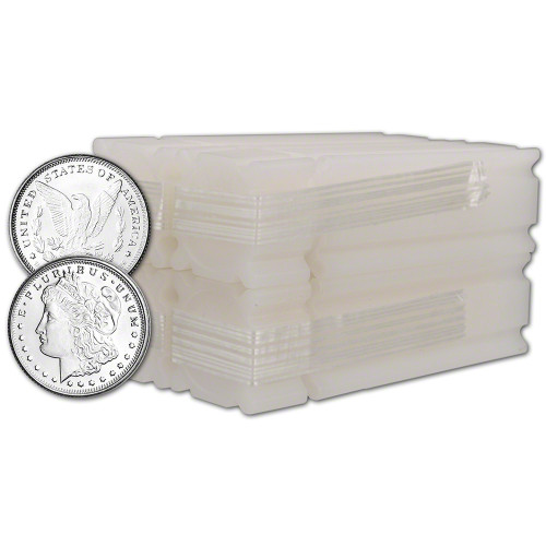 100 pc. 1/4 oz. Highland Mint Silver Round Morgan .999  4 Rolls Tubes of 25 [SILVER-Rnd-0.25oz-HM-MOR(100)]