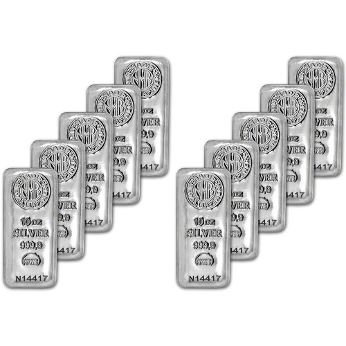 10 oz. Nadir Metal Rafineri Refinery Silver Bar - 999.9 Fine