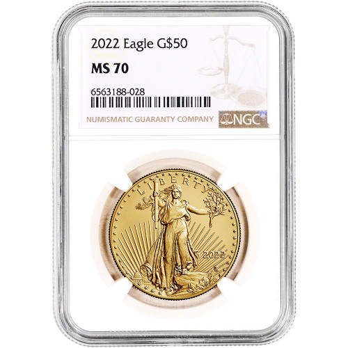 2022 American Gold Eagle 1 oz $50 - NGC MS70 [22-AGE-50-N-MS70-NSL]