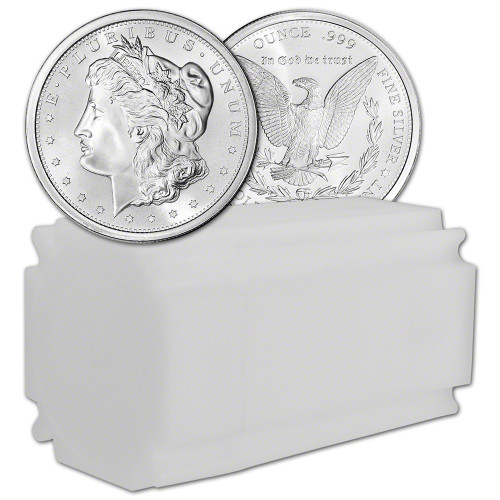 1 oz. Golden State Mint Silver Round Morgan Design .999 Fine Tube of 20 [SILVER-Rnd-1oz-GSM-MOR(20)]