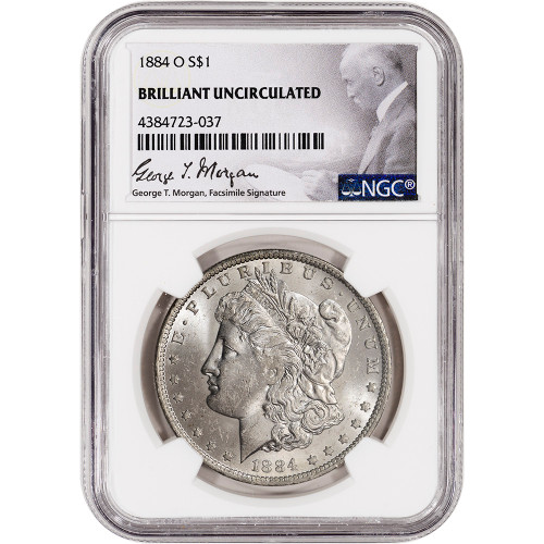 1883-O US Morgan Silver Dollar $1 - NGC Brilliant Uncirculated