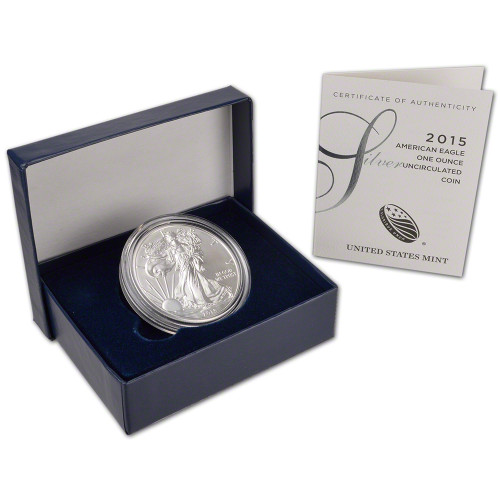 2015-W American Silver Eagle Uncirculated Collectors Burnished Coin [US-ASE-BU-2015]
