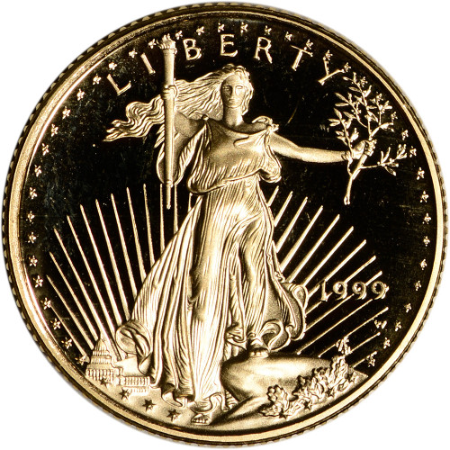 1999 W American Gold Eagle Proof 1/4 oz $10 - Coin in Capsule [99-W-AGE-10-PF]