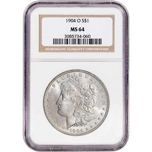 1904 O US Morgan Silver Dollar $1 - NGC MS64 [MORGAN-04-O-N-MS64-OSH]