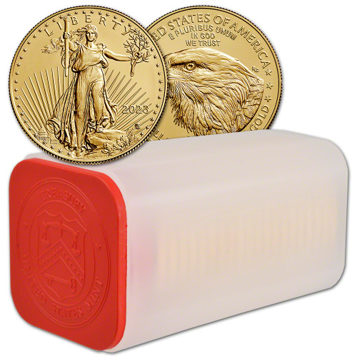 American Gold Eagle 1 oz $50 - Random Date - 1 Roll - 20 BU Coins