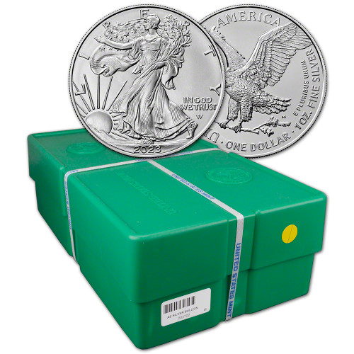 2023 American Silver Eagle 1 oz $1 - BU - Sealed 500 Coin Monster Box [23-ASE-BU(500)]