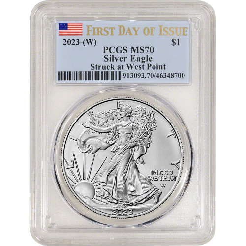 2023 (W) American Silver Eagle - PCGS MS70 First Day Issue [23-(W)-ASE-P-MS70-FDI]