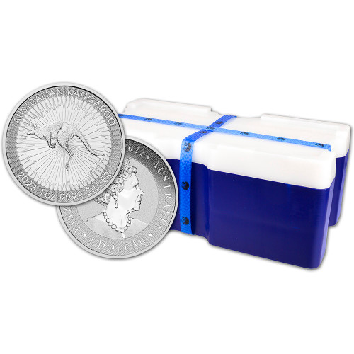 2023 P Australia Silver Kangaroo 1 oz $1 BU - 1 Box 250 Coins in Mint Sealed Box [23-P-KANG-S1-BU(250)]