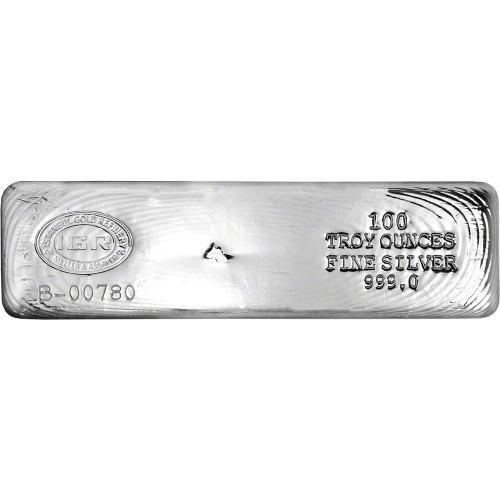 100 gram Silver Bar - Valcambi 100x1 Gram Silver CombiBar with