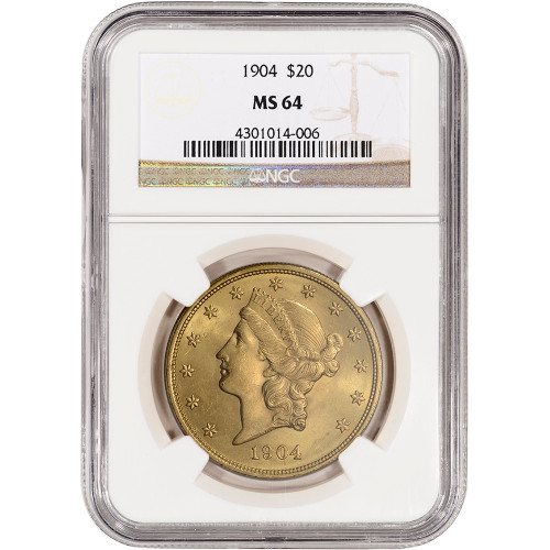 US Gold $20 Liberty Head Double Eagle - NGC MS64 - Random Date [X-USG-LIB-20-N-MS64]