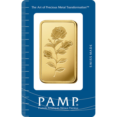 1 oz Gold Bar - PAMP Suisse - Rosa - 999.9 Fine in Sealed Assay