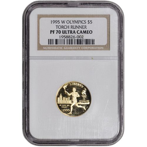 1997 W US Gold $5 Jackie Robinson Commemorative Proof - NGC PF69