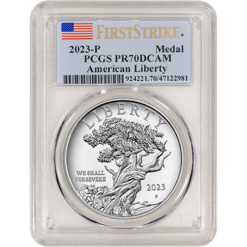 2022 P US American Liberty Silver Medal Proof PCGS PR70 DCAM First