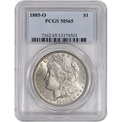1885-O US Morgan Silver Dollar $1 - PCGS MS65 [MORGAN-85-O-P-MS65-OSL]