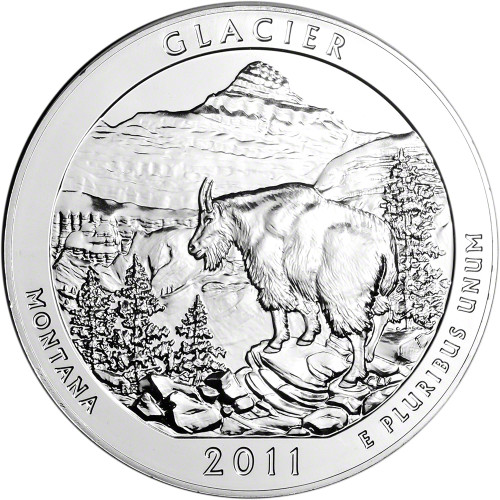 2011 ATB Glacier Silver 5 oz 25C - BU [11-ATB-GLA-BU]