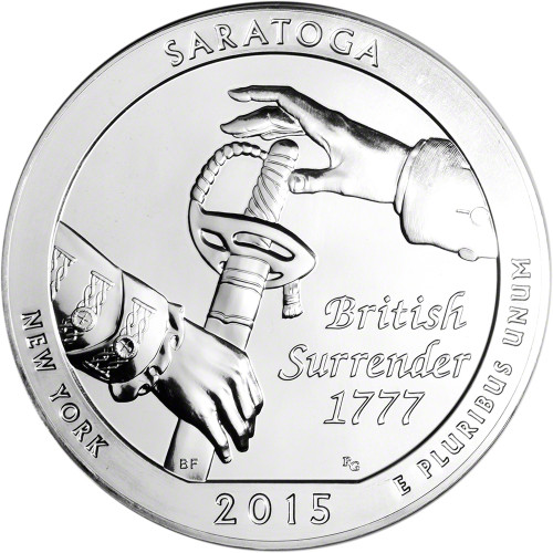 2015 ATB Saratoga Silver 5 oz 25C - BU [15-ATB-SAR-BU]