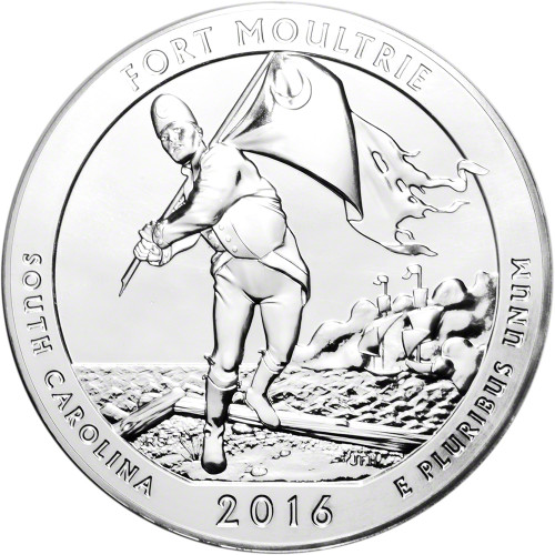 2016 ATB Fort Moultrie Silver 5 oz 25C - BU [16-ATB-MOU-BU]