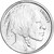 100 pc. 1/4 oz. Highland Mint Silver Round Buffalo .999  4 Rolls Tubes of 25 [SILVER-Rnd-0.25oz-HM-BUF(100)]