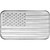 TEN 1 oz. Highland Mint Silver Bar - American Flag Design - 999 Fine [SILVER-Bar-1oz-HM-FLAG(10)]