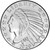 FIVE (5) 2 oz. Golden State Mint Silver Round Incuse Indian .999 Fine [SILVER-Rnd-2oz-GSM-IND(5)]