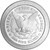 FIVE-HUNDRED (500) 1 oz. Silver Round - A-Mark Morgan Stackable .999 AMARK [SILVER-Rnd-1oz-AMARK-MORG(500)]