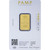 10 gram Gold Bar - PAMP Suisse - Fortuna - 999.9 Fine in Sealed Assay with Frame [GOLD-Bar-10g-PAMP-Frame]