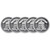 FIVE (5) 1 oz Silver Round - Asahi Liberty Bell .999 Fine [SILVER-Rnd-1oz-ASAHI-LBELL(5)]