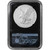 2024 (W) American Silver Eagle - NGC MS70 First Day Issue 1st Label Black Core [24-(W)-ASE-N-MS70-FDI-1st-BK]