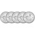 2021 South Africa Silver Krugerrand 1 oz 1 Rand - BU Five 5 Coins [21-KR-S1-BU(5)]