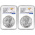2021 American Silver Eagle Reverse Proof 2 Coin Set - NGC PF70 Early Releases [21-ASE-2SET-N-PF70-ER-BE70]