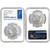 2021 US Six Coin Morgan and Peace Silver Dollar Set - NGC MS70 First Day Issue [21-MORPEA-6SET-N-MS70-FDI-1st]