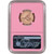 2018 W US Gold $5 Breast Cancer Commemorative BU - NGC MS70 First Day Issue Pink [MC-G5-18-W-BCA-N-MS70-FDI-PNK]