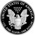 2017 W American Silver Eagle Proof - PCGS PR70 DCAM [17-W-ASE-P-PR70]