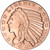 1 oz. Golden State Mint Copper Round Incuse Indian .999 Fine Tube of 20 [COPPER-Rnd-1oz-GSM-IND(20)]
