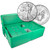 Random Date American Silver Eagle 1 oz $1 - 500 BU Coins in Box [X-ASE-BU(500)]
