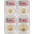 2021 American Gold Eagle Type 2 4-pc Year Set PCGS MS70 First Day Issue Signed [21-AGE-SET-T2-P-MS70-FDI-TSC]