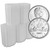 Canada Silver Dollar $1 - 0.6 oz - 100 BU PL Coins in 5 Rolls Tubes Random Date [X-CA-S1-BU-PL(100)]
