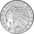 2 oz Golden State Mint Silver Round Incuse Indian .999 Fine Tube of 25 [SILVER-Rnd-2oz-GSM-IND(25)]