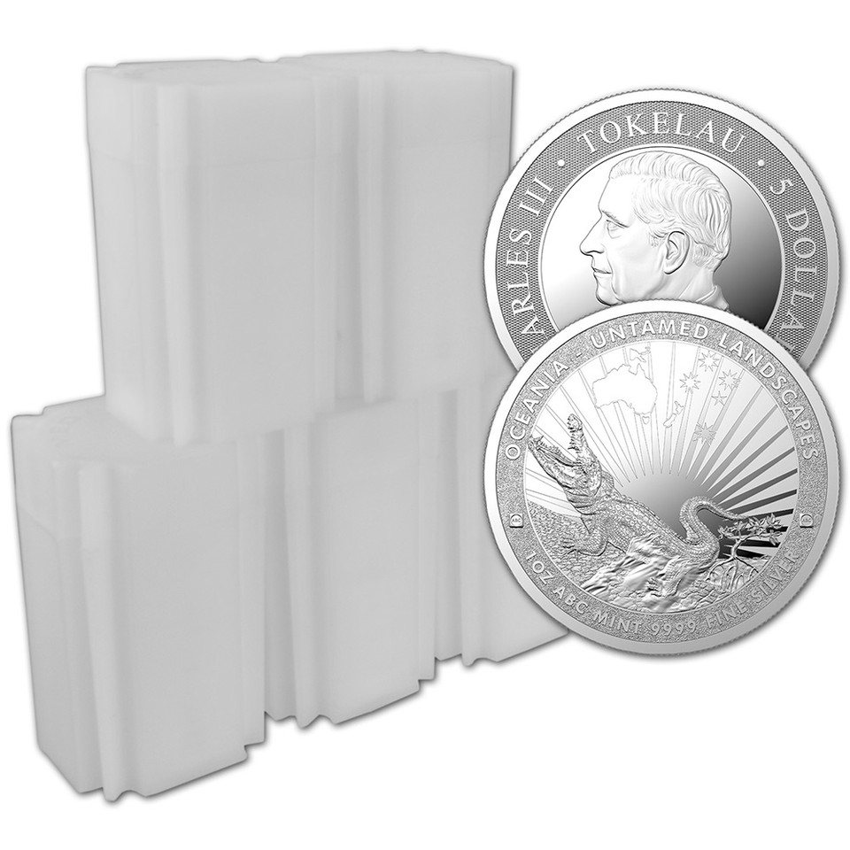 1 Oz 9999 Silver Coin The Crocodile ABC Mint Untamed Landscapes In - Foto 7