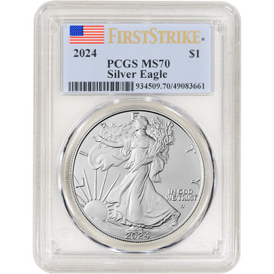 2024 American Silver Eagle - PCGS MS70 First Strike [24-ASE-P-MS70