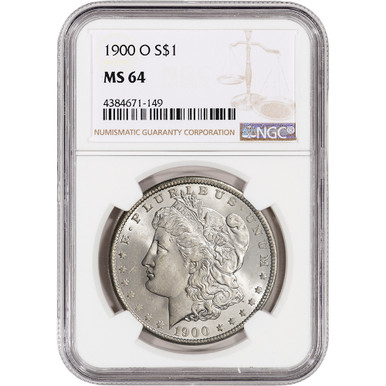 1900 O S US Morgan Silver Dollar $1 - NGC MS64 [MORGAN-00-O-N-MS64