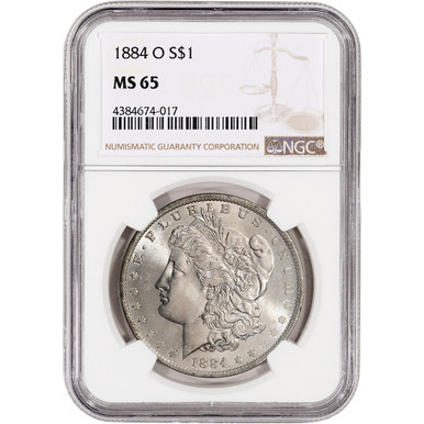 1884 O US Morgan Silver Dollar $1 - NGC MS65 [MORGAN-84-O-N-MS65