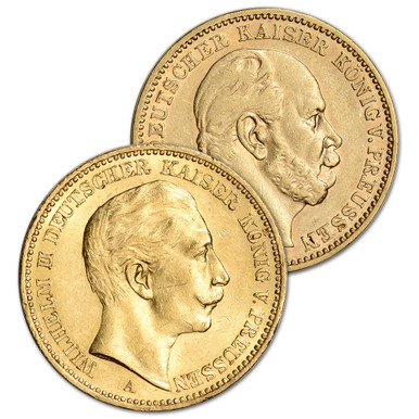 Germany Gold 20 Mark .2304 oz - Average Circulated - Random Date