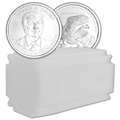 1 oz Golden State Mint Silver Round Donald J. Trump .999 Fine Tube