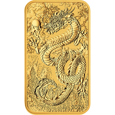 オーストラリア ドラゴン銀バー　1 オンス 純銀インゴット ドラゴン シルバーバー 1オンス 2021年製