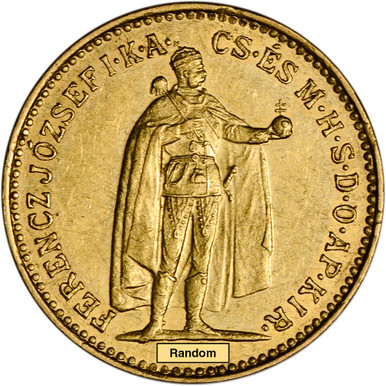 Hungary Gold 10 Korona .0980 oz - Franz Joseph I - Avg Circ