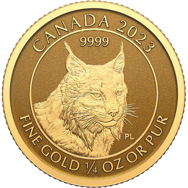 2023 Canada Gold Lynx 1/4 oz $10 - Reverse Proof [23-CA-G10-LYNX