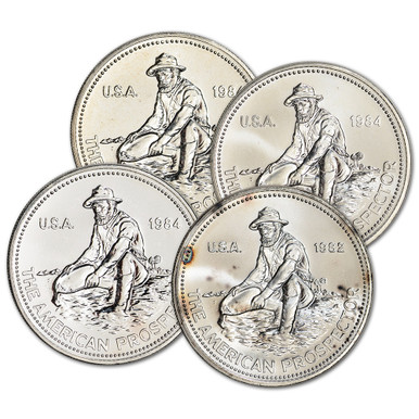 AMERICAN PROSPECTER 1オンスシルバー MS69 1985 Engelhard American Prospector 1 Troy Oz Silver